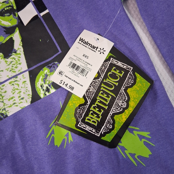 Beetlejuice Purple Graphic Sweater - Picture 2 of 6